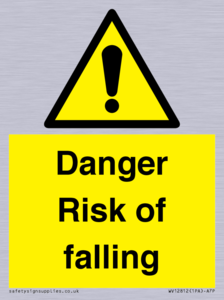 Danger Risk of falling
